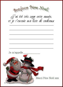 Lettres au Père Noël - Chez Lorraine